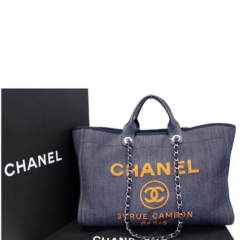 chanel denim crossbody bag|chanel denim shopping tote.